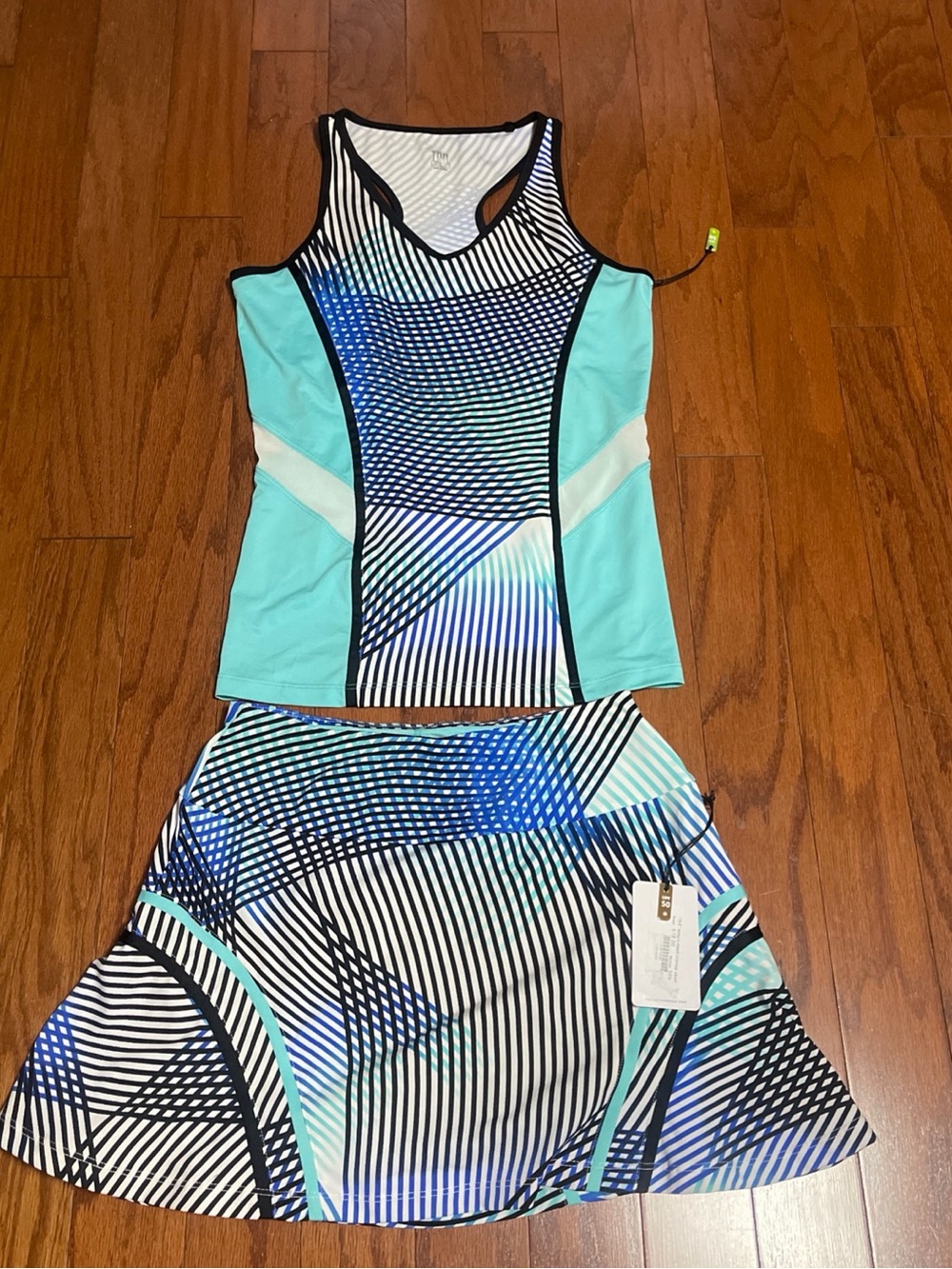TAIL Sleeveless Top S / Skort XS Golf Picket-ball Multicolor UPF 50 Polyester